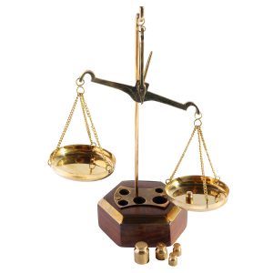 Traditional Scales with Counterbalance Weight.