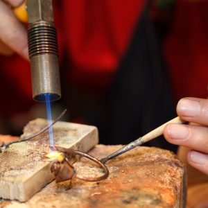 Soldering a Jewelry Element.