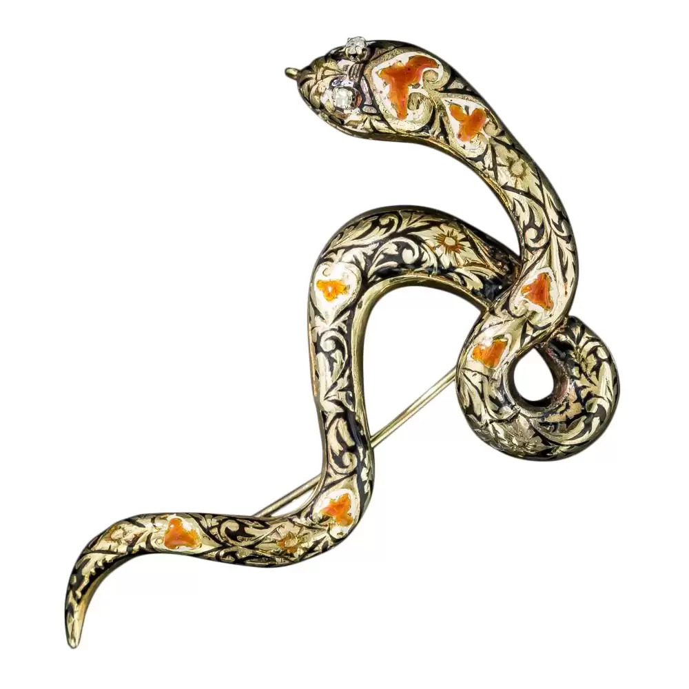 BLOG Valentine snake brooch.