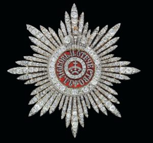 Star of the Order of St. Catherine, First Class, Diamonds, Enamel and Silver-Topped Gold, Bolin, c.1908. Photo Courtesy of Christie's.