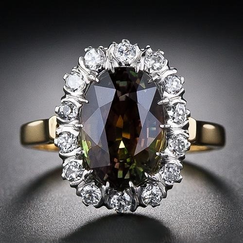 Alexandrite and Diamond Ring.