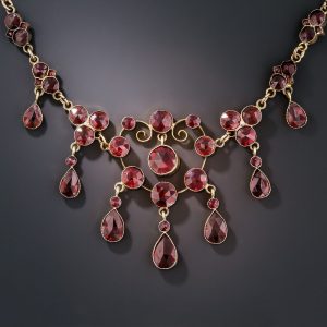 Bohemian Garnet Necklace.