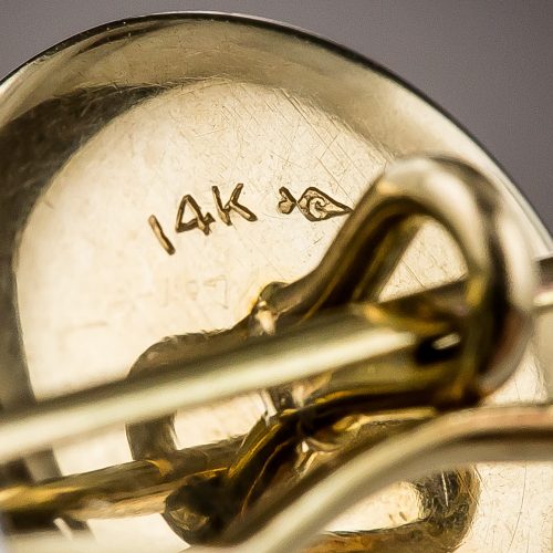 14K is the Fineness Marking for Gold Items that are .585/1000 Pure Gold. 14K is the Fineness Marking for Gold Items that are .585/1000 Pure Gold.