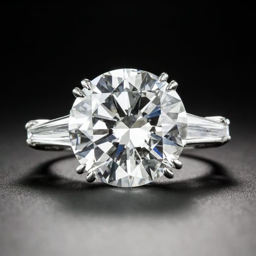 Round Brilliant-Cut Diamond Ring.