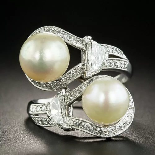 Art Deco Pearl Bypass Ring Lang Blog