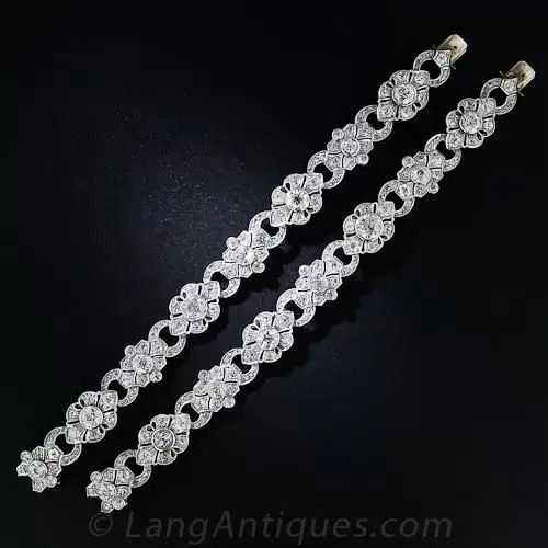 Pair of Art Deco Diamond Bracelets Lang Blog