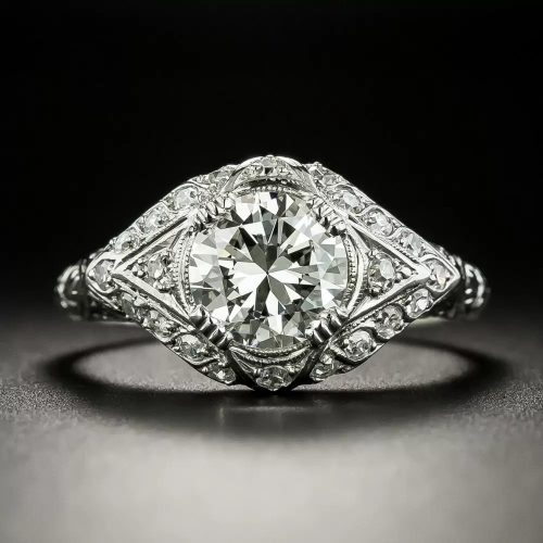 Late-Edwardian/Early-Art Deco Diamond Engagement Ring.