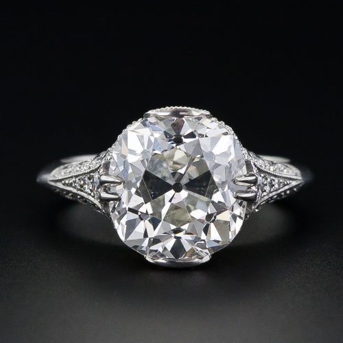 Antique Cushion-Cut Diamond Ring.