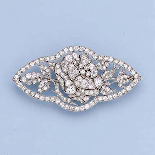 Belle Époque Diamond Brooch, Coven-Lacloche - Buenos Aires. Photo Courtesy of Christies.