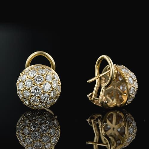 Post and Clip on the Reverse of an Earring.