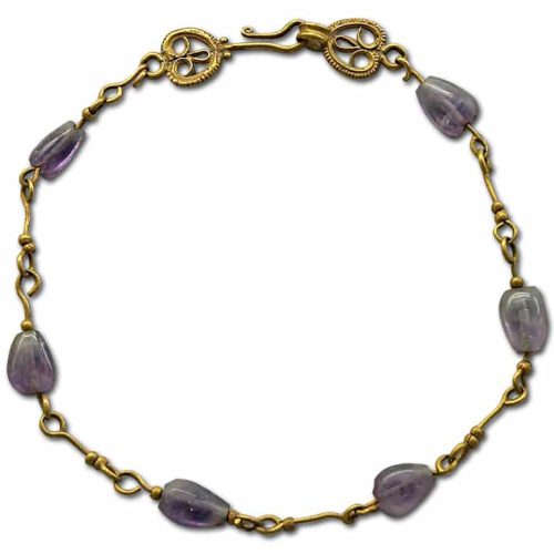 Byzantine Gold and Amethyst Bracelet.
