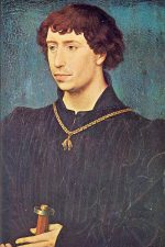 The Duke of Burgundy, Charles the Bold (1433-1477). Painting by Rogier van der Weyden in about 1460. Charles is Wearing the Order of the Golden Fleece.