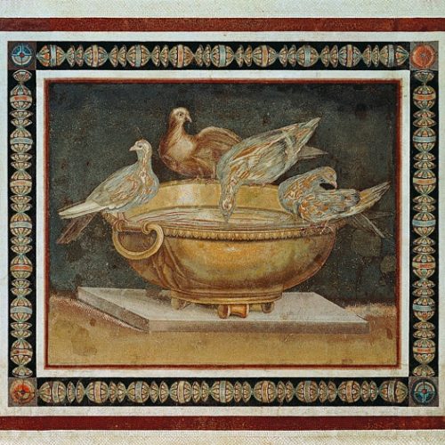 The Doves of Pliny by Sosos. Photo Courtesy of The Capitoline Museum.