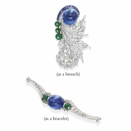 Flato Convertible Brooch & Bracelet. Photo Courtesy of Christie's.