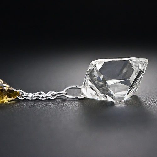 6.79 Carat French-Cut Diamond, Pavillion View.