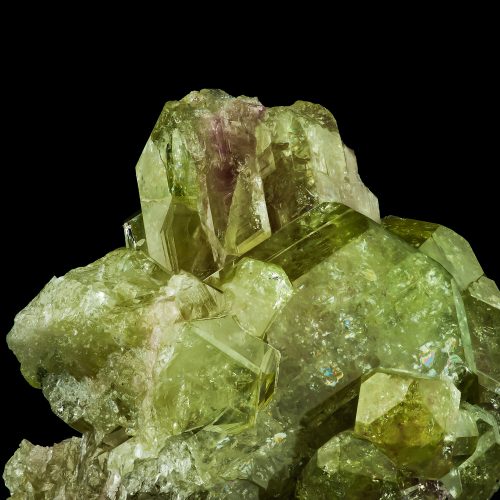 Green Idocrase Crystal. (Vesuvianite)