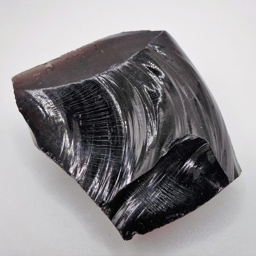 Black Obsidian Glass Specimen, Oregon.