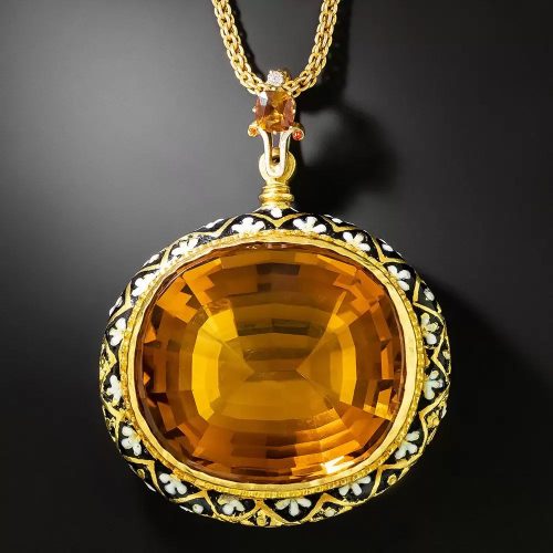 Citrine Pendant.