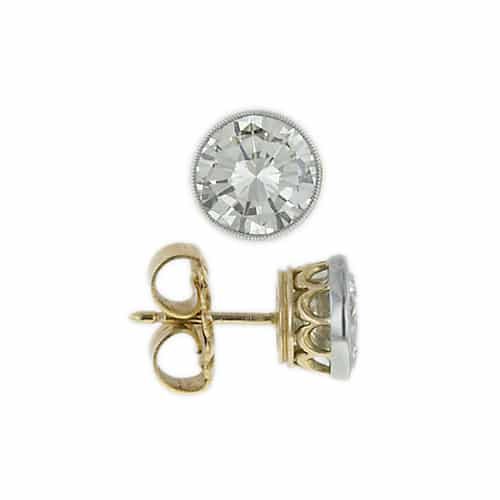 Post and Clutch on a Stud Earring.