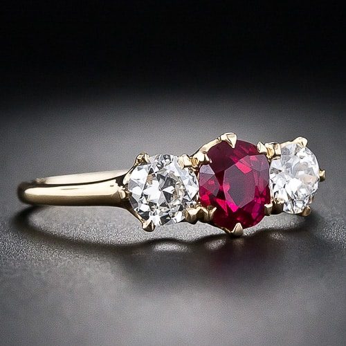 Tiffany & Co. Ruby and Diamond Ring.