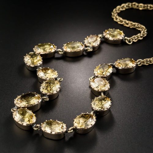 Antique Topaz Necklace.