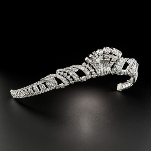 Art Deco Diamond and Platinum Tiara.