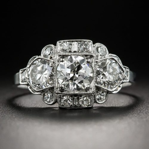 Art Deco Diamond and Platinum Ring, by C.D. Peacock.