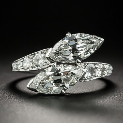 Twin Stone Marquise-Cut Diamond Ring, by Shreve, Crump & Low.