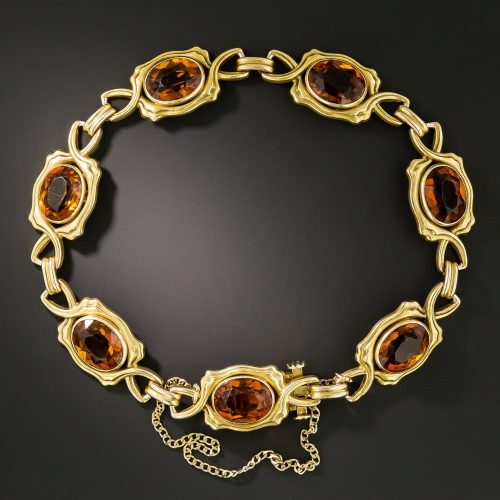 Art Nouveau Citrine Bracelet.
