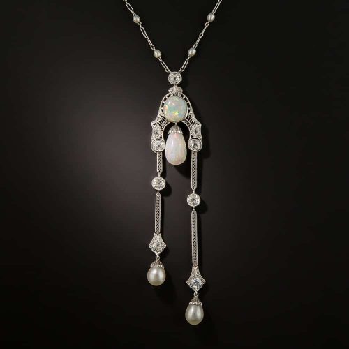 Négligée - Edwardian Opal, Pearl, and Diamond.