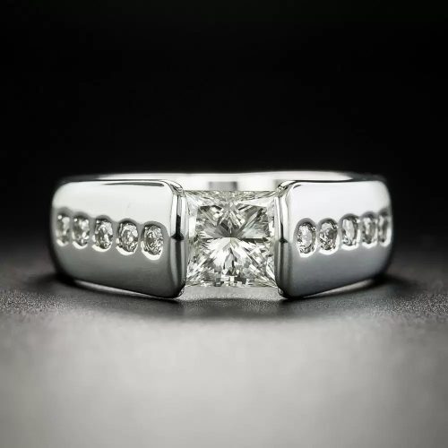 Princess-Cut Diamond Engagement Ring.