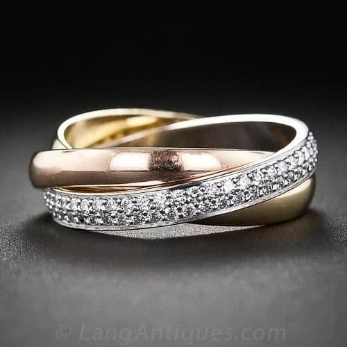 Vintage Cartier Trinity Ring- Cinderella - Gallery of Diamonds