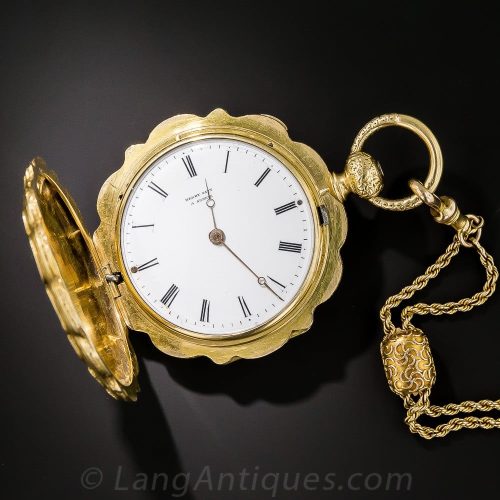 Antique Pocket Watch with Cuvet.