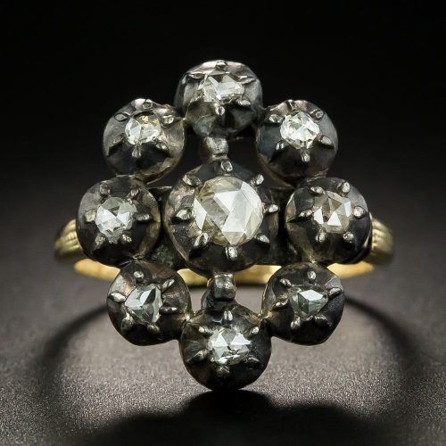Georgian Diamond Cluster Ring.