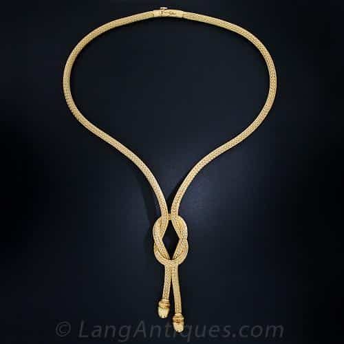 Lalaounis Hercules Knot Necklace.