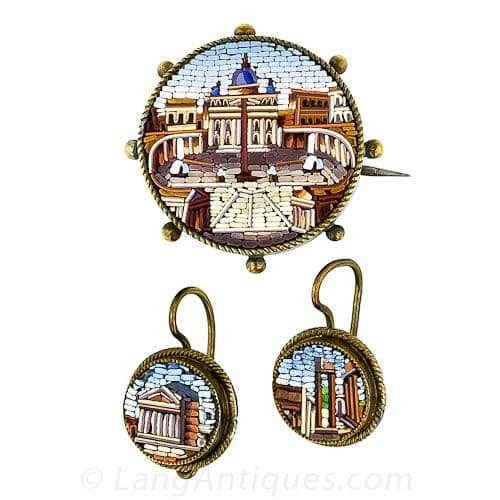 Basilica di San Pietro and ther Ruins of the Forum Depicted in Micromosaic.