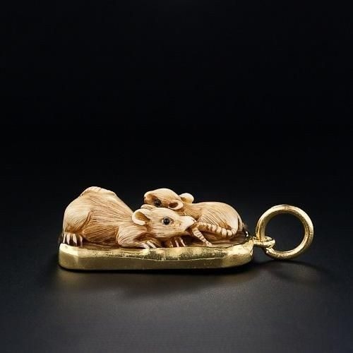 Netsuke Mice Pendant. Netsuke Mice Pendant.