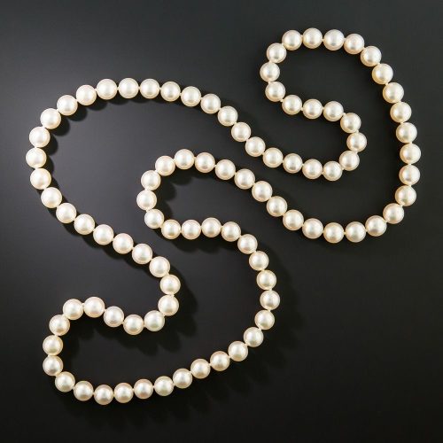 Opera Length Cultured Pearl Necklace.