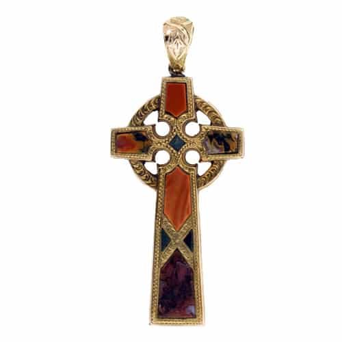 Victorian Scottish Agate Cross.