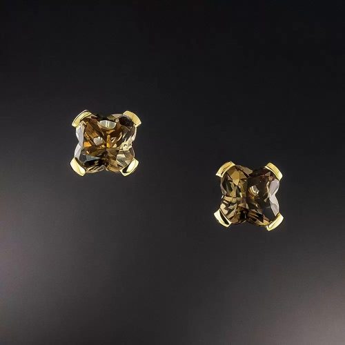 Smoky Quartz Earrings by Mauboussin, Paris. Smoky Quartz Earrings by Mauboussin, Paris.