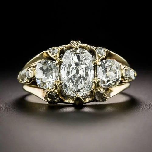 This Victorian Diamond Ring Demonstrates the High Durability of Diamond. This Victorian Diamond Ring Demonstrates the High Durability of Diamond.