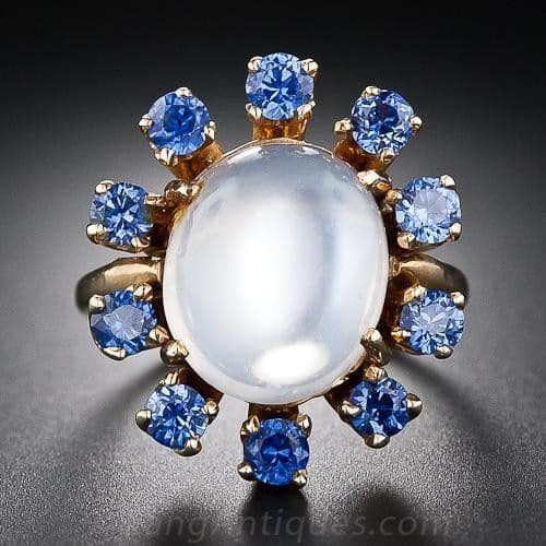 Montana Sapphire and Moonstone Ring.