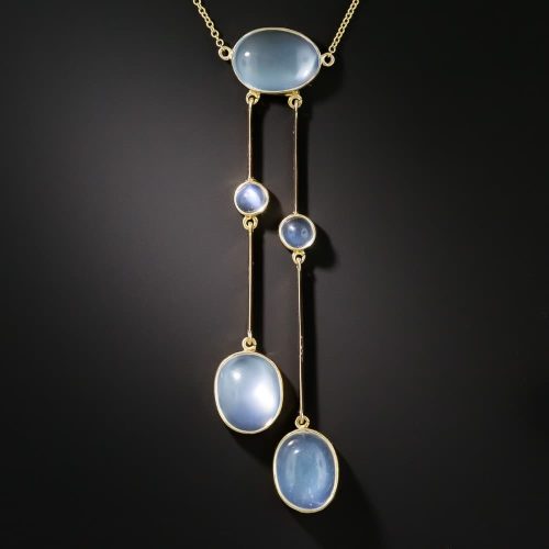 Vintage Moonstone Négligée/Pendant Necklace.